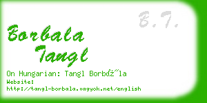 borbala tangl business card